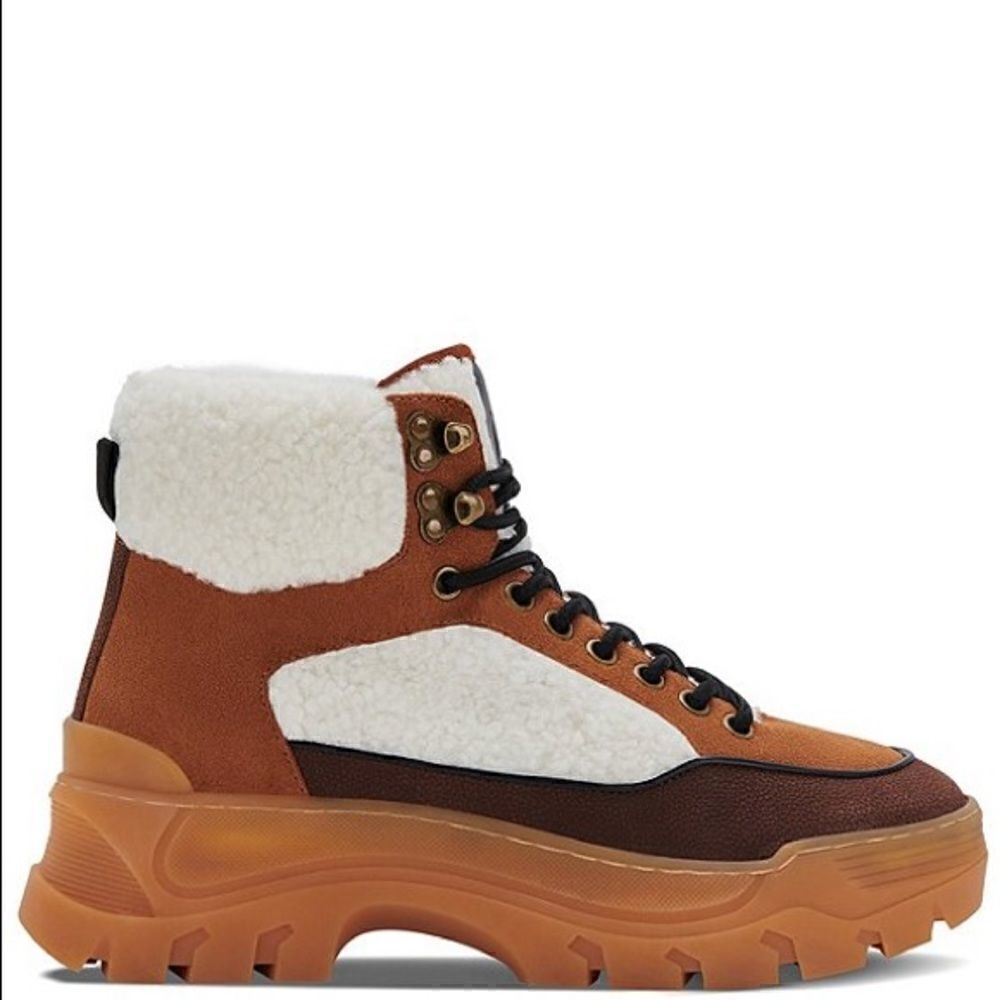 New GREATS
Hewes Hiker Suede Faux Shearling Booties
